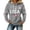 Grey, variant on Hpapadks Womens Hoodie Women's Patriotic Print Pullover Hoodie Soft Fleece Top Womens Sweatshirts