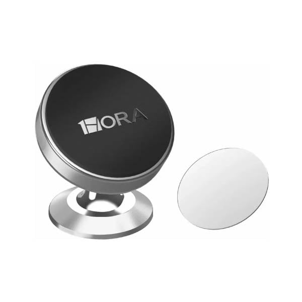 Soporte magnético de aluminio para celular PJ093 1HORA Magnético De Aluminio Para Celular; Plateado