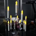 thumbnail image 4 of 12 velas LED sin llama con pilas, velas votivas LED cónicas para Navidad, boda, fiesta de cumpleaños, decoración de habitación de Halloween, 6,5 x, 4 of 5