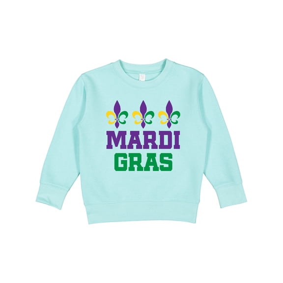 Inktastic Mardi Gras Fleur De Lis Trio Toddler Sweatshirt