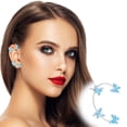 thumbnail image 1 of XWSHYW Pendientes Pendientes Luminosos de Clip Pendientes Luminosos Sin Orejas Perforadas, 1 of 2