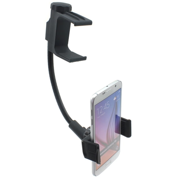 Mirror Holder Car Mount for Samsung Galaxy Z Flip5/Flip4 Phones - Rear View Swivel Cradle Stron Grip