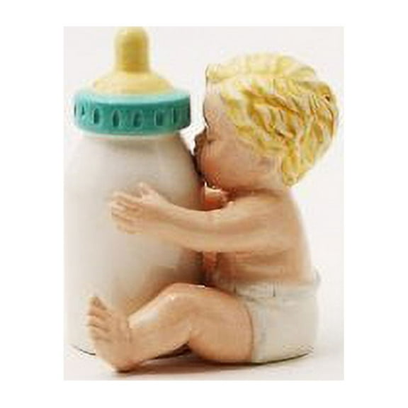 Pacific Giftware Baby with Bottle Attractives Salt Pepper Shaker Made of Ceramic