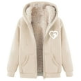 thumbnail image 1 of WILLBEST Sudaderas Navideñas Autumn/Winter Lamb Coat Plus Thick Hooded Cardigan Plus Size Coat Grande, 1 of 2