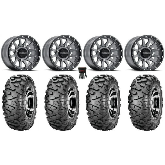 Raceline Trophy 14" Grey Wheels 30" BigHorn Tires Polaris RZR XP 1000 / PRO XP / Ranger XP 900/1000