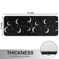 thumbnail image 5 of Kitchen Rugs Sets Of 2,Black Moon Star Pattern Anti Fatigue Kitchen Mat Rugs Non Slip Washable,Decorative Kitchen Floor Mats for Kitchen,Sink,Laundry,17"x47"+17"x47", 5 of 5