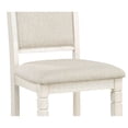 thumbnail image 3 of Counter Height, Textured Beige Seats | Dining Room Decoration, 2 - Chair Wood Set, 3 of 5