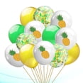 thumbnail image 3 of CIMAXIC 15pcs of One Set Creative Ballon Hawaii Style Ballons Pineapple Pattern Balloons Delicate Confetti Ballons for Party Home Festivel (Pineapple White Yellow Green Sequins Combination), 3 of 5