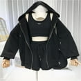 thumbnail image 6 of Womens 2 Piece Workout Sets Lounge Matching Sets Zip Up Hoodie and Skirt Gym Clothes Yoga Outfits Black L, 6 of 7