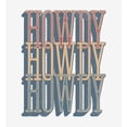 thumbnail image 5 of Western Howdy Repeat Text Long Sleeve Adult Hooded Sweatshirt-XS-White, 5 of 6