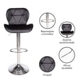 thumbnail image 4 of Set De 2 Bancos De Cocina Mostrador Barra Silla Taburete Comedor Respaldo Alto Altura Regulable y Función Giratoria 360°, 4 of 7