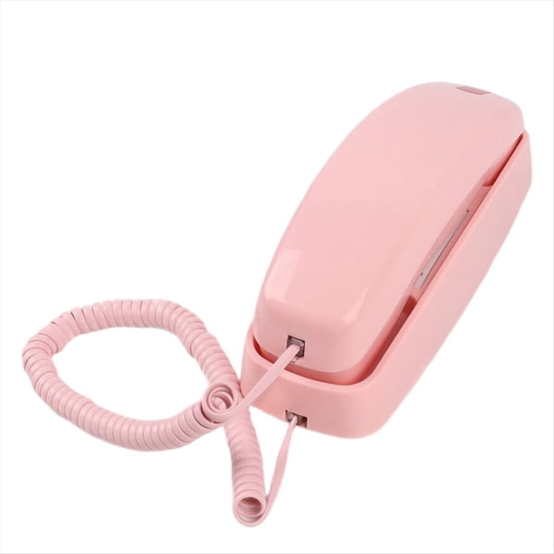 Teléfonos Fijos, Teléfono Fijo con Cable, Teléfono Fijo de Pared para Casa, Teléfono de Hotel con Botones Grandes B