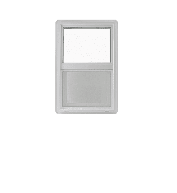 Shed Windows and More 14" x 21" Double Pane Window White Vinyl Tempered