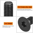 thumbnail image 4 of Uxcell M8-1.25x20mm Flat Head Torx Anti Theft Machine Screws, 50Pack 10.9 Grade Alloy Steel, Torx Drive, Countersunk Head, Full Thread, Black Oxide Finish, 4 of 6