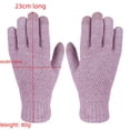 thumbnail image 4 of Guantes de invierno de punto con pantalla táctil para hombre y mujer, con forro polar, gruesos y cálidos, para montar a caballo, 4 of 5