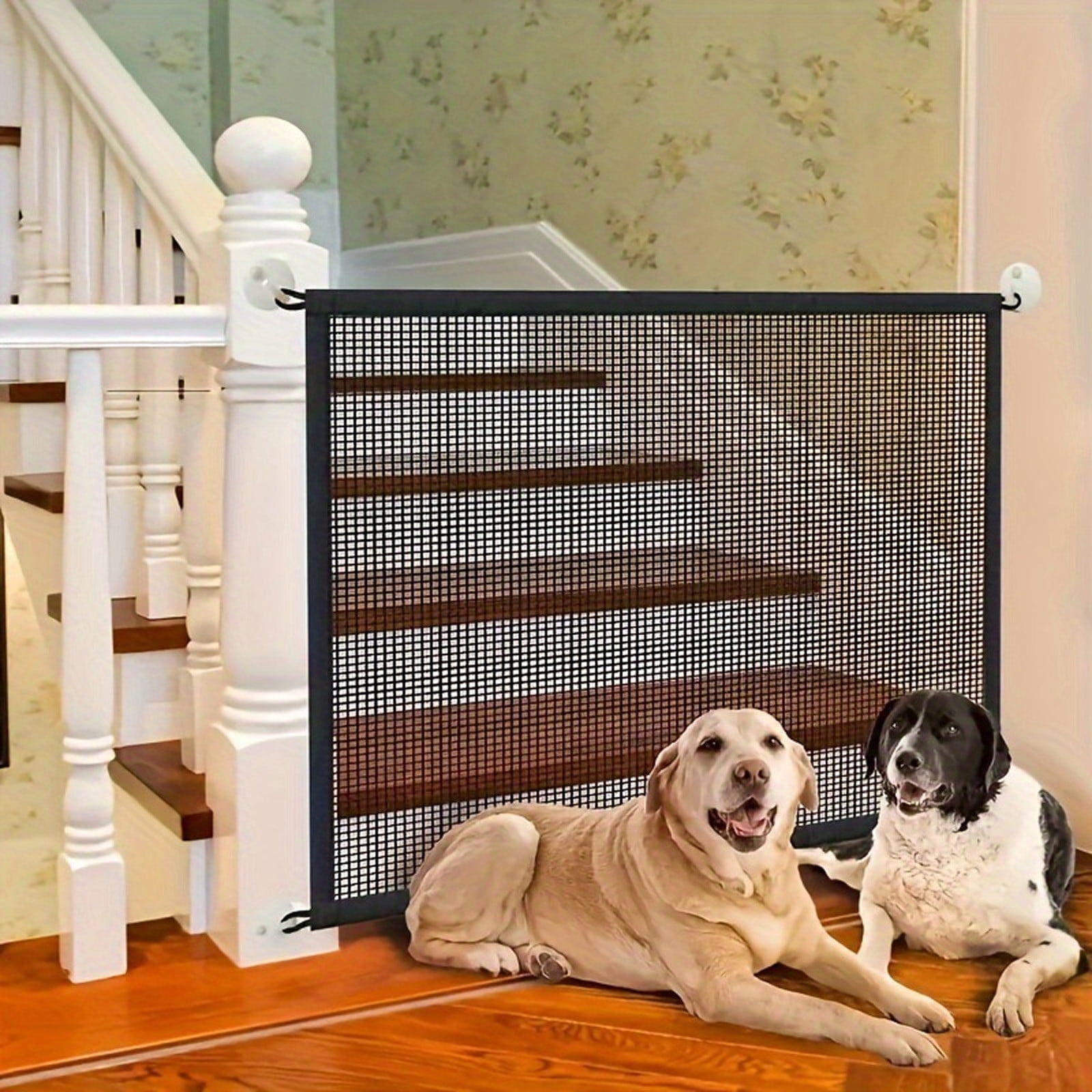 3 Set of Pet Fence Home Use No Drilling Antis Pet Door Fence Isolation Staircase Entrance Dog And Cats Protection Fence