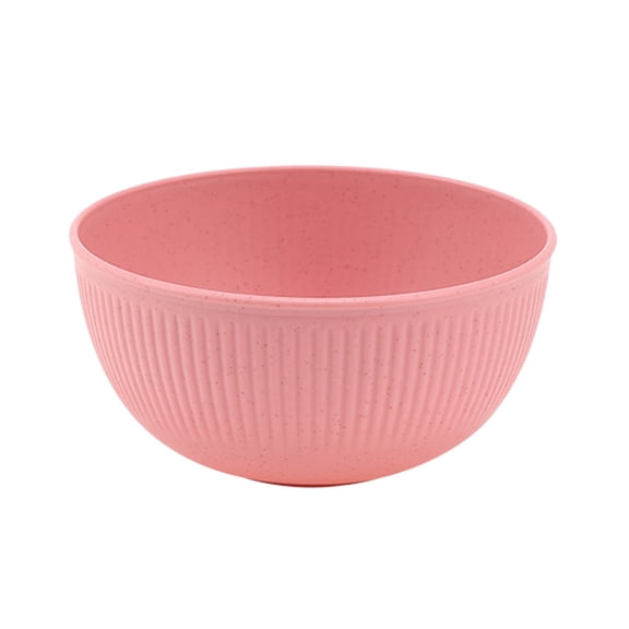 Yhmxh 25 oz Unbreakable Cereal Bowls, Reusable Plastic Lightweight Bowls, Soup Rice Bowl, Striped Reusable Salad Dessert Bowl, Microwave Safe Tableware for Salads, Soups, Ramen, Noodles