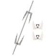 thumbnail image 1 of CRAFTHROU 1Set Professional Stainless Steel Rotating Bbq Forks for Oven Roast Chicken and Meat Cooking, 1 of 8