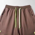 thumbnail image 5 of Fgnfyis Men's Casual Pants Loose Large Size Casual Sports Pants Drawstring Pants Spring Summer and Fall Nine Minute Pants Trousers for Men Khaki XL, 5 of 7
