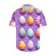 thumbnail image 3 of Blusas y camisas de manga corta con cuello en V Camisa estampada de Pascua para hombre Camisa abotonada Top de poliéster para hombre, 3 of 4