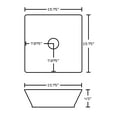 thumbnail image 3 of American Imaginations 15.75-in. W Vessel White AI-210, 3 of 3