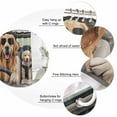thumbnail image 6 of Funny Dog Print Waterproof Fabric Shower Curtain, Summer Modern Animals Waterproof Fabric Shower Curtain for Bathroom Curtains Bathtubs Hotel Washable Shower Curtains with 12 Hooks Long 72x78in, 6 of 8