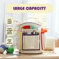thumbnail image 2 of Craftbud Crochet Bag Organizer for Yarn, Durable Knitting Bag For Crocheting Organizer Accessories, White, 2 of 7