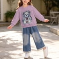 thumbnail image 5 of LvhaoGJOB Little Kids Girls 2-Piece Outfit Set - Multi-Pocket, Fleece Lined, Elastic Waist, 5 of 6