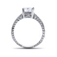 thumbnail image 2 of Bague Vintage Pavée de Diamants 1 1/4 Ct en Or Blanc 14 K, 2 of 4