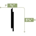 thumbnail image 3 of 5 3/8"H x 5/8"P x 108"L Shiplap/Nickel Gap Planking Moulding, PVC, 3 of 5