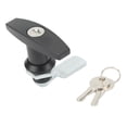 thumbnail image 3 of T Handle Door Lock, Anti Theft Zinc Alloy Oxidation Resistant T Handle Cabinet Latch  For Toolbox, 3 of 8