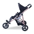 thumbnail image 3 of Olivia's Little World Foldable Baby Doll Jogging Stroller with Canopy and Storage – Pink Polka Dot Design Fits 15-18 Inch Dolls, Pretend Play Toy for Girls Ages 3-6, 3 of 11