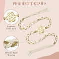 thumbnail image 2 of Handfasting Cord for Wedding - Handfasting Cord Wedding Cord, Gold Wedding Rope, Traditional Celtic Pattern Handfasting Ribbon for Wedding Ceremony Gold, 2 of 5