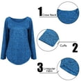thumbnail image 4 of Gvmfive Women's Casual Long Sleeve Tunic Tops Round Neck Pullover Shirt, 4 of 5