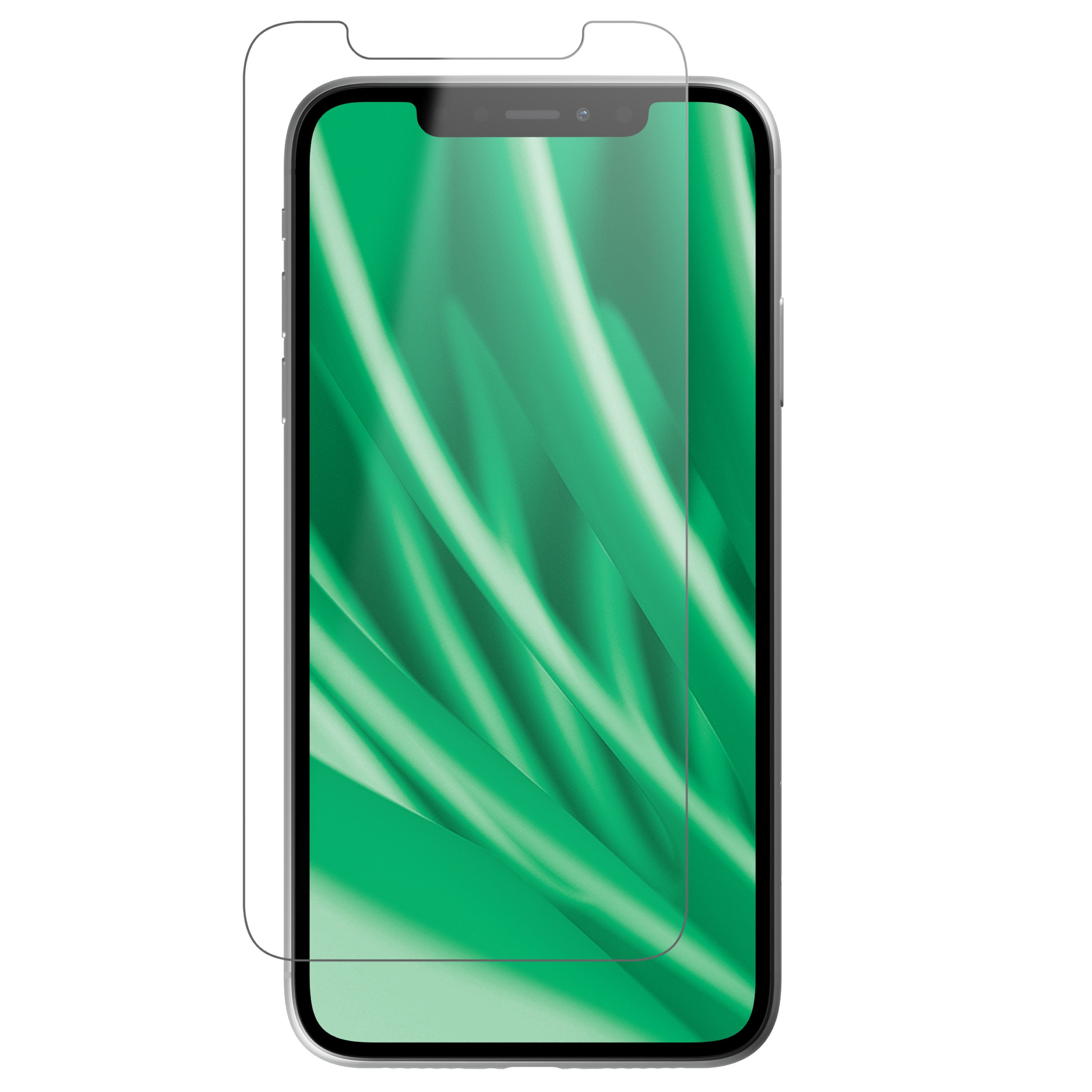 (5 pack) onn Corning Glass Screen Protector for iPhone® 11 and iPhone® XR, Made with Durable Glass by Corning™ for Ultimate Protection, Includes Easy Application Tray