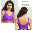 thumbnail image 4 of HCNTES Women's Comfy Medium Support Seamless Wireless Sports Bra with Removable Padsï¼Purple,M), 4 of 4
