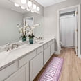 thumbnail image 5 of Ottomanson Non-Slip Rubberback Text 2x5 Laundry Room Runner Rug, 20" x 59", Pink, 5 of 8