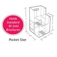 thumbnail image 2 of (2) Sign Holder Frame w/ Two-Tier Trifold Pockets: 4.125"W X 9.125"H (each) Graphic Size. Overall Frame Size: 13"W x 9.125"H, 2-Pack, 2 of 3