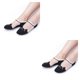thumbnail image 4 of sweethay 6 colores mujeres niñas gato patrón cristal seda calcetines ultrafinos transparentes calcetines de corte bajo negro Negro PC 1 2piezas, 4 of 5