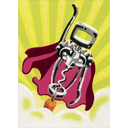 Wine Cork Place Card Holders - Avanti Press Wine Cork Super Hero A*Press Birthday Card