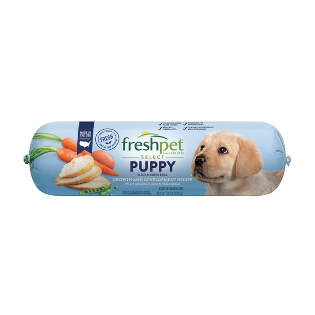 Freshpet Healthy And Natural Dog Food For Puppies Fresh Chicken Roll 1