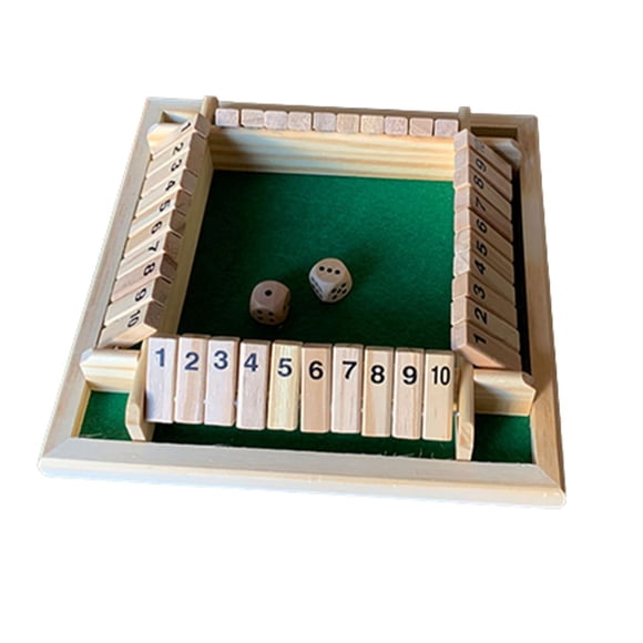Methold Juego de tradicional para beber, fiesta de adultos, portátil, 4 jugadores, juegos de mesa, Camping, viaje, 1-10 números, juguete, regalo Kits de experimentos de química Verde