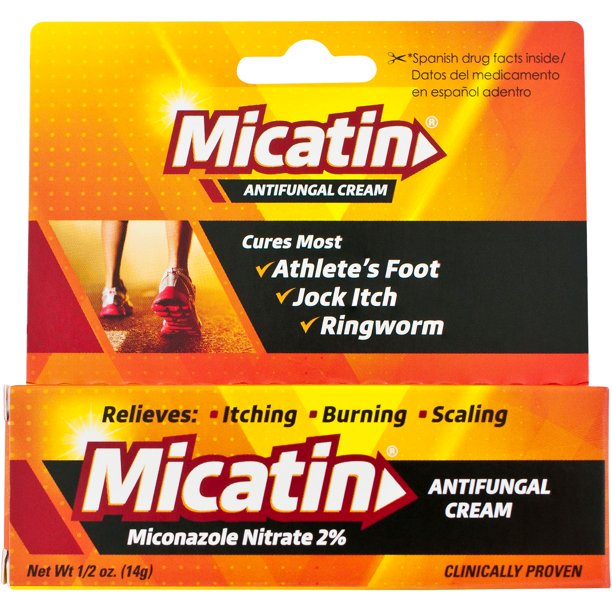 Micatin Athlete's Foot, Jock Itch, and Ringworm Antifungal Cream Relief