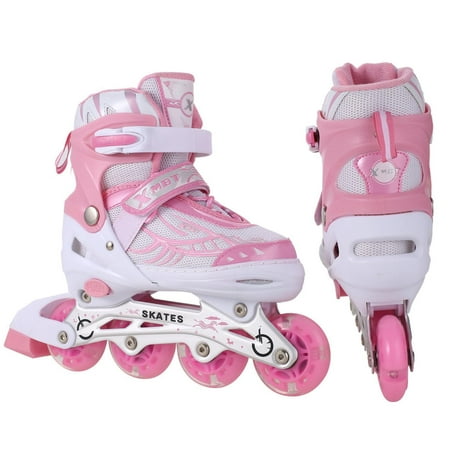 Christmas Celebration Big Clearance New Unisex PU Wheel PP Material Inline Skate Indoor Outdoor Roller Children Tracer Adjustable Inline Skate HITC