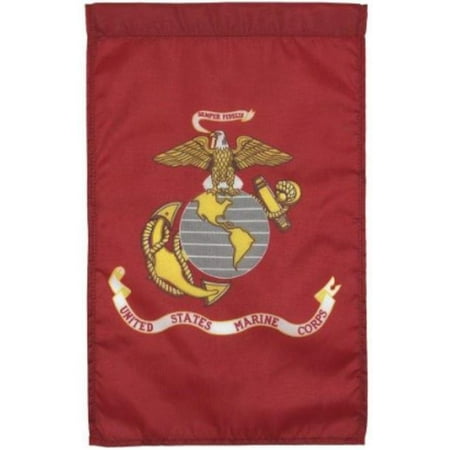 United States Marines Nylon Embroidered 12 X 18 Inch Garden Flag