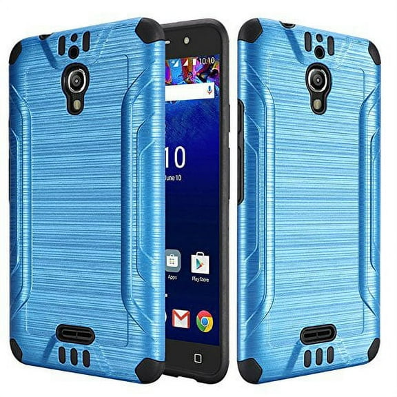 GSA Brushed Hybrid Case for Alcatel Theatre - Blue/Black