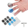 thumbnail image 2 of Drum Damper Gel Pads Multicolor Transparent Silicone Drums Silencer Set with Key, 2 of 8
