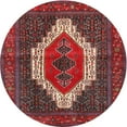 thumbnail image 1 of Ahgly Company Indoor Round Traditional Red Persian Area Rugs, 4' Round, 1 of 6