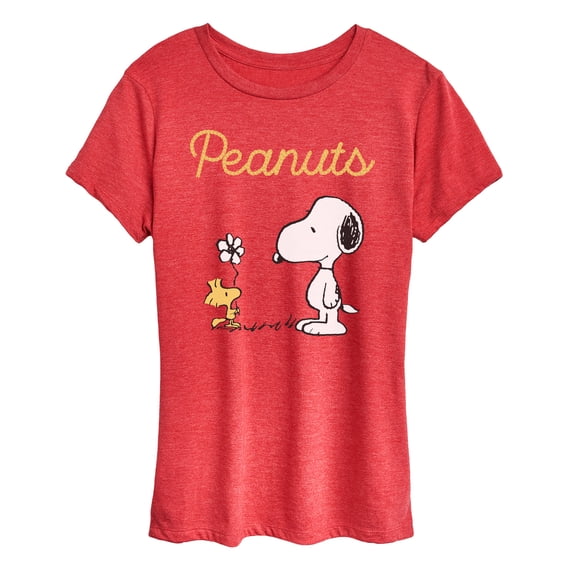 Peanuts - Flower - Women's Short Sleeve Graphic T-Shirt