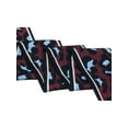 thumbnail image 3 of INSPIRE CHIC Women's Leopard Ribbon Long Skinny Scarf Hairband Waistband Scarf Wine Red, 3 of 5